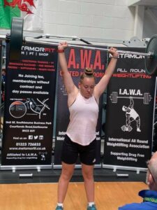 Lara Bennett - Runner Up, Best Junior Lifter - Clean & Press Behind Neck