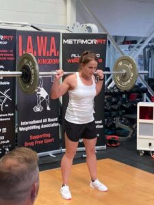 Beata Banas - Best Female Lifter - Clean & Press Behind Neck